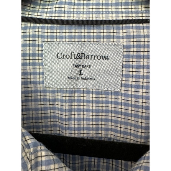 Croft &‎ Barrow Men's Dress Shirt Long-Sleeve Classic Fit Easy Care Size Large - Picture 3 of 7